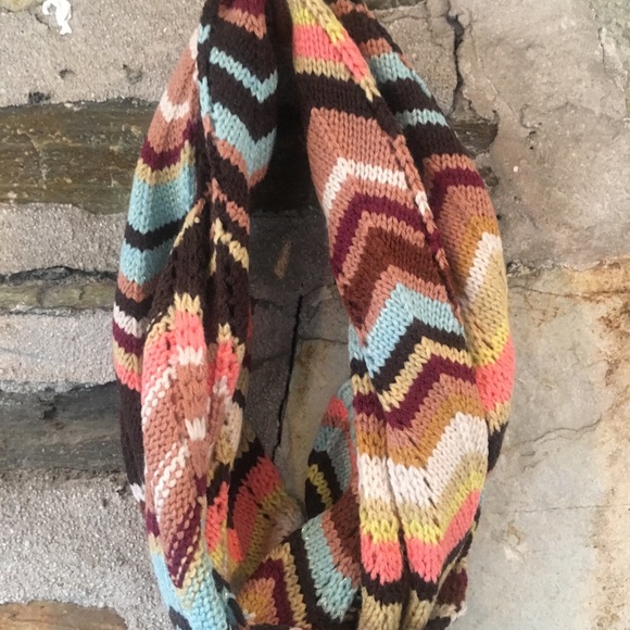 Missoni x Target Skinny Knit Tan Chevron Scarf NWT - Picture 2 of 6